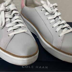 Cole Haan Light Gray and Soft Pink Sneakers